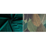 Paletové sedenie Golden Garden GG44 podsedák a vankúš 120cm x 80cm x 15cm smaragdová vzor kvety